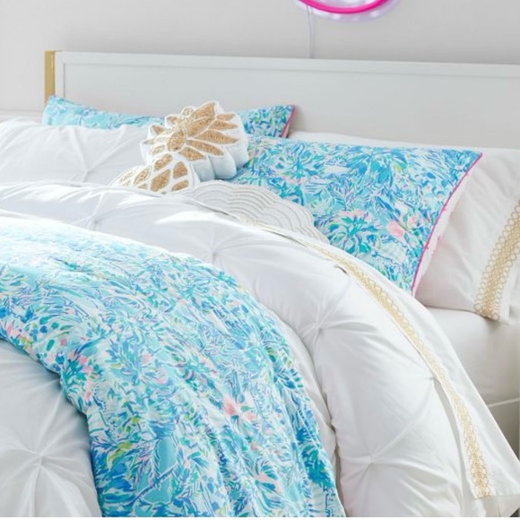 Lilly Pulitzer for Pottery Barn Teen - White - King - Embellished Sheet Set - Picture 8 of 10